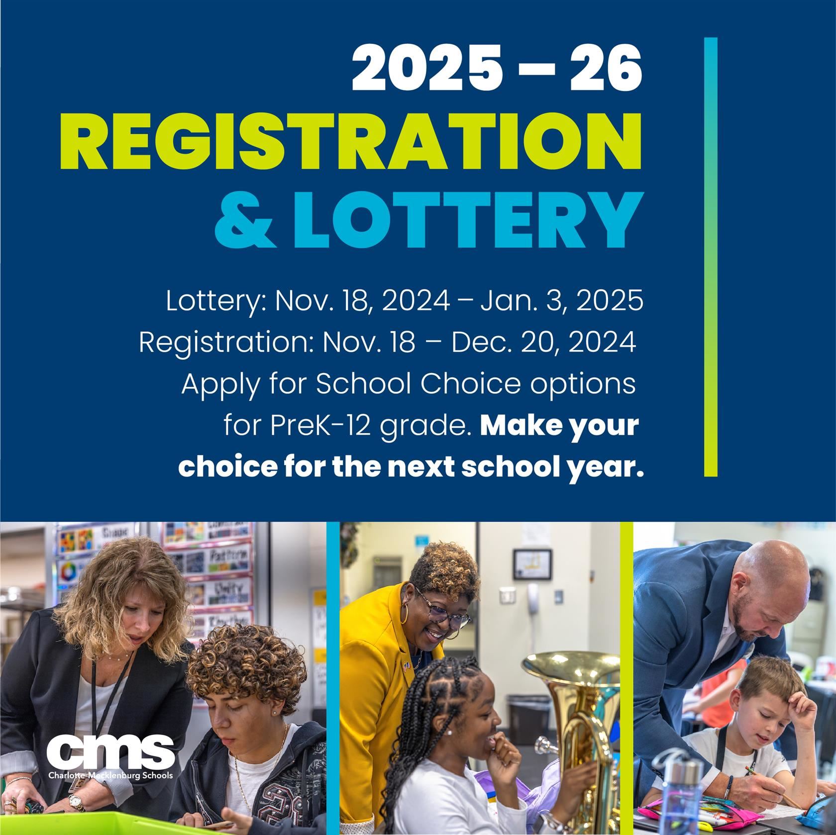 Registration and Lottery flyer